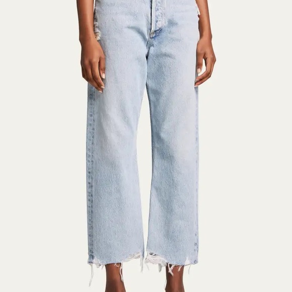 Agolde 90's Cropped Jeans - Size 24 - Picture 2 of 7